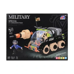 DIY 3-in-1 Disassembling Military Special Operations Kit with Safe Screw Driver for Kids【185 Pcs】