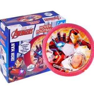 Kriiddaank Ironman Theme Hover Football – Football Game, LED Lights, Power Soccer and Floating Football Toy | Fun Toy Best Gift for Boys and Girls, Best Gify for Birthday Special Occasions (Multicolour)
