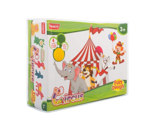 Fundough - Circus, Cutting and Moulding Playset, 3years +, Multicolor - Image 3