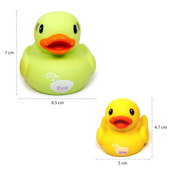 Funskool Giggles Dazzling Duck Family Squeakers , Multicolor Duck Squeakers,Ages  6 Months, Natural squeaking Sound, Pack of 5, Infant Toys - Image 3