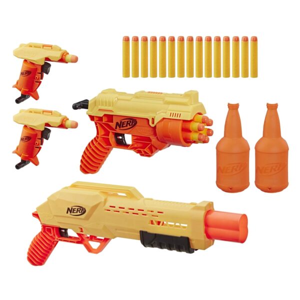 Nerf 31-Piece Alpha Strike Mission Ops Set Includes 4 Blasters, 2 Half-Targets, and 25 Official Elite Foam Darts (Multicolour) - Image 2