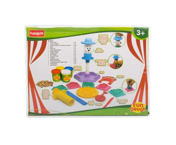 Fundough - Circus, Cutting and Moulding Playset, 3years +, Multicolor - Image 2