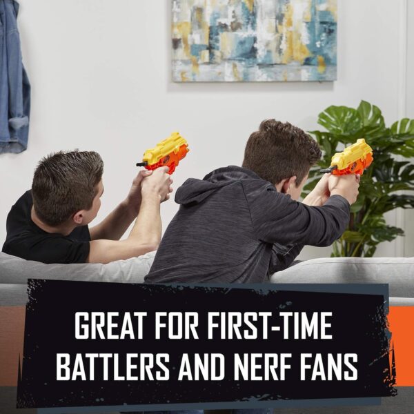 Nerf 26-Piece Cobra RC-6 Dual Targeting Set, Includes 2 Toy Blasters, 4 Half-Targets, and 20 Official Nerf Elite Darts, For Kids, Teens, Adults,Multicolor - Image 5