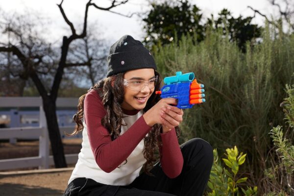 Nerf Elite 2.0 Prospect Qs-4 Blaster, Wild Edition Color Design, 8 Nerf Elite Darts, 4-Dart Blasting, Targeting Scope, Pull Back Priming,Multicolor - Image 6