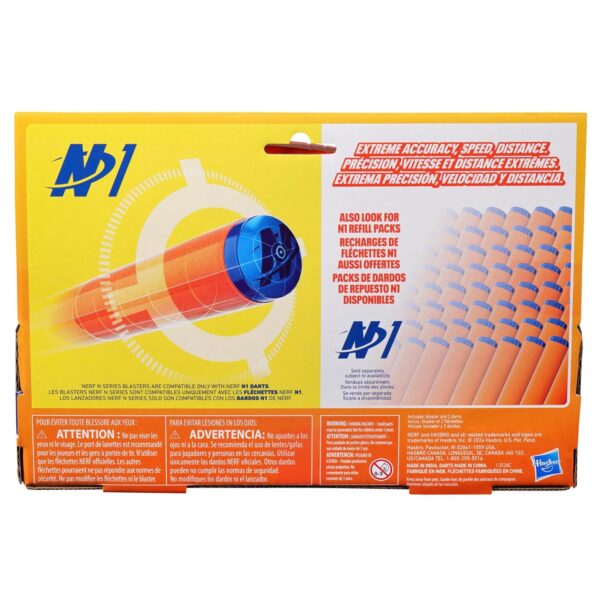 Nerf N Series Ward Foam Dart Blaster, 2 N1 Darts Compatible Only with N Series Blasters, Kids Outdoor Games, Ages 8+ - Image 16